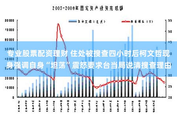 专业股票配资理财 住处被搜查四小时后柯文哲现身强调自身“坦荡”震怒要求台当局说清搜查理由