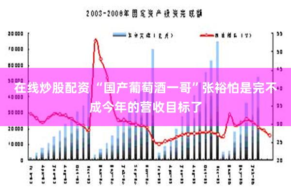 在线炒股配资 “国产葡萄酒一哥”张裕怕是完不成今年的营收目标了