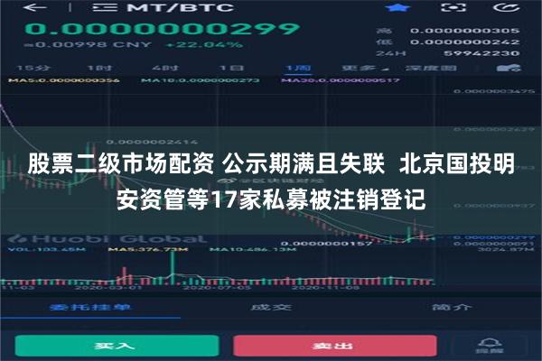 股票二级市场配资 公示期满且失联  北京国投明安资管等17家私募被注销登记